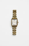 Horatia Gold Square Face Chain Watch