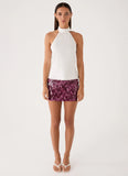 Keena Scarf Top - Ivory