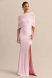 Melva Light Pink Bandeau Maxi Dress