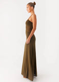 Starfall Maxi Dress Khaki