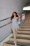 All Mine Blue Lace Mini Dress