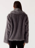 Katiana Faux Fur Jacket Grey