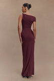 Tamsin Short Sleeve Modal Maxi Dress Mahogany