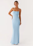 Talk About Us Maxi Dress Blue