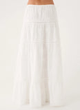 Yours To Keep Maxi Skirt - White