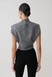 Niko Knit Oversized Top Charcoal