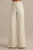 Bellarose Nude Wide Leg Trousers