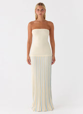 Otillie Knit Maxi Dress Yellow