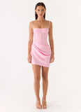 Kalila Corset Mini Dress Pink