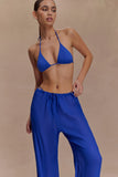 Tonya Sheer Straight Leg Pant Cobalt Blue