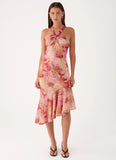 Sinnie Midi Dress - Botanic Cheetah