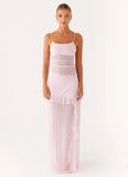 Jenni Ruffle Maxi Dress Pink