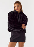 Naylor Faux Fur Jacket Black