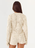 Ellington Long Sleeve Top Ivory