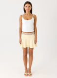 Aleenah Mini Skirt - Yellow