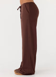 Hard To Tame Stretch Sweatpants Chocolate