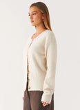 Vera Knit Cardigan Ivory