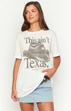 The Laundry Room This Aint Texas White Oversized Tee