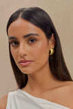 Amelia Textured Hoop Gold