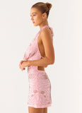 Busy Woman Mini Dress Dusty Pink