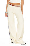 Luna Cream Knit Jacquard Track Pants
