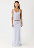 Romana Corset Top - Misty Blue