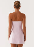 Patsie Strapless Mini Dress Pink
