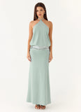 Marcie Halter Maxi Dress - Mint