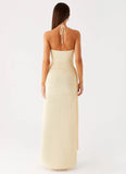 Signal Halter Maxi Dress Sunny Yellow