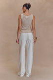Caitlin Mid Rise Denim Jeans White