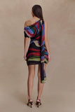 Daisie Chiffon Mini Dress Multi Fluid Reverie Print