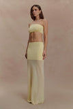 Tanyel Knit Bandeau Top Lemon
