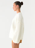 Jack Oversized Knit Sweater Cream