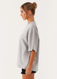 Signature Oversized Tee Grey