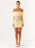 No Doubt Mini Dress Yellow
