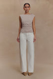 Anthony Short Sleeve Top Taupe