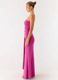 Party After Party Shell Maxi Dress Fuchsia