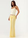 In Destiny Wrap Maxi Skirt Yellow
