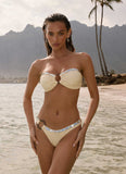 Nixie Strapless Bikini Top Yellow