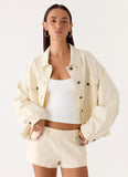 Lewis Drill Jacket Ivory