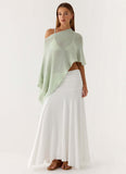 Yas Knit Cape Green