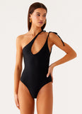 Drifted One Piece Swimsuit Black