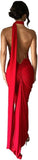 Women Sexy Backless Dress Bodycon Sleeveless Open Back Maxi Dress Formal Cocktail Wedding Guest