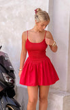 Sharmane Red Mini Dress