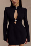 Michelle Cut Out Mini Dress Black