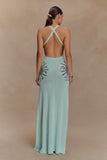 Ellington Knit Maxi Dress With Sequin Lagoon