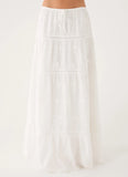 Yours To Keep Maxi Skirt White
