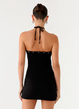 Off The Bass Mini Dress Black