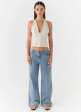 Amiera Halter Top - Desert Stripe