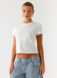 Lamont Baby Tee White
